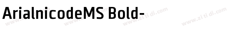 ArialnicodeMS Bold字体转换